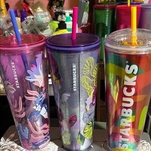 Starbucks Vibrant Multicolor Tumbler Trio